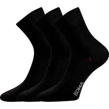 Pánské ponožky BOMA Ponožky slabé ZAZR jednobarevné ČERNÉ (3&nbsp;páry) 35-38 112856