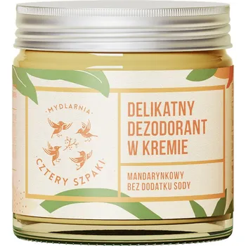 Mydlarnia Cztery Szpaki jemný krémový deodorant bez přídavku sody, mandarinka, 60 ml