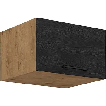 Kuchyňská skříňka Hluboká horní výklopná skříňka VIGGO DARK WOOD 60 NAGU-36 1F