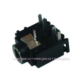 Audio kabel Jack, 3,5mm stereo, zásuvka do PCB