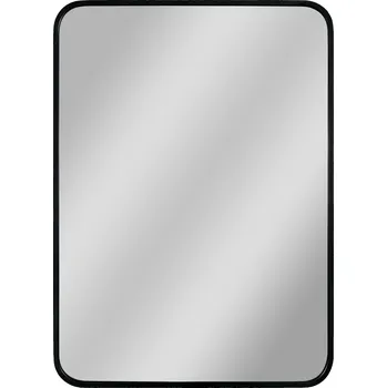 Olsen Spa Pirna Black koupelnové zrcadlo 500 x 700 mm bez osvětlení rám černá barva OLNZPIR5070B