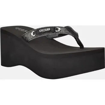Dámské lodičky GUESS dámské pantofle, žabky na platformě Tylers černé 37,5