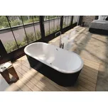 Dvojvana KALDEWEI 80 x 180 x 42 cm černá alpská bílá lesklá 291249130001