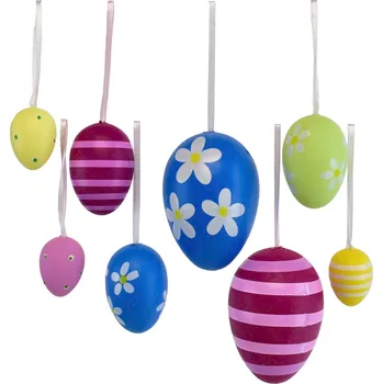 Velikonoční dekorace Velikonoční vajíčka 8 ks, mix velikostí