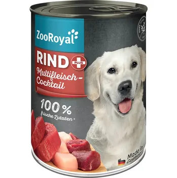 Krmivo pro psa ZooRoyal hovězí plus koktejl z různých druhů masa 6 × 400 g