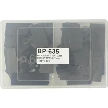 Brzda na kolo brzdové destičky A2Z-635 Shimano servisní balení 25párů