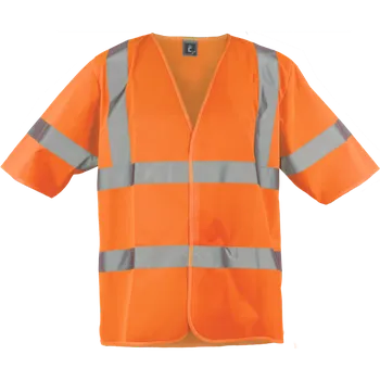 pracovní vesta ČERVA Vesta YARRA HV, krátký rukáv, zapínání na suchý zip, reflexní 0355000596004 XL Oranžová