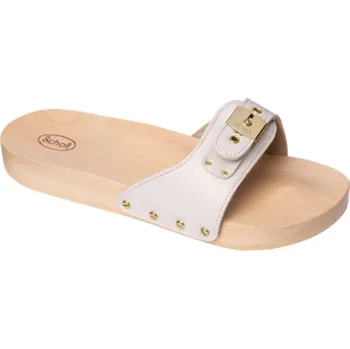 Dámská zdravotní obuv SCHOLL PESCURA FLAT dámské prémiové zdravotní pantofle barva bílá bílá 38