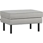 WOOOD Přírodní béžová látková podnožka Raden