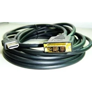 Video kabel GEMBIRD Kabel HDMI-DVI 1,8m, 1.3, M/M stíněný, zlacené kontakty
