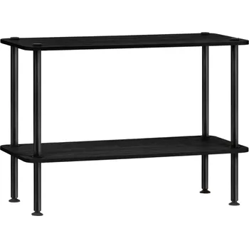 regál noo.ma Černý dubový regál Teidi 54 x 80 cm