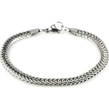 Souprava šperků Nerezový náramek na ruku7542 (22,5cm) - stříbrné barvy - SBR.7542.. 22,5cm