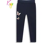 Dívčí zateplené legíny Kugo WL0908, tmavě modré