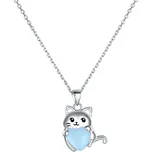 Olivie Stříbrný náhrdelník MĚSÍČNÍ KOČKA 8134 Ag 925; ≤4,5 g.