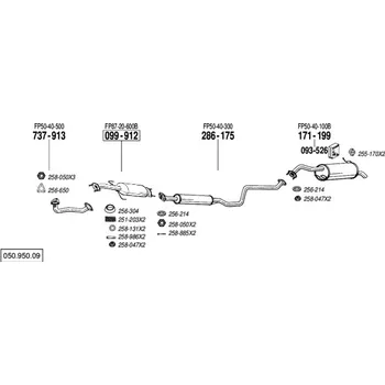Katalyzátor katalyzátor Bosal 099-912