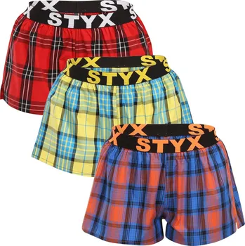 Dámské trenýrky 3PACK dámské trenky Styx sportovní guma vícebarevné (3T10236) L Možnost vrácení zboží ZDARMA do 120 dnů!