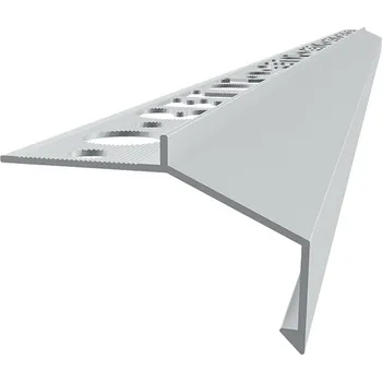 Balkonová lišta MINI - 2500 mm (Balkonový profil s okapničkou přesahu 18 mm | délka 2500 mm | tloušťka 1,5 mm | čelní výška H 3,5 mm | šedá RAL 7035 | hliník přírodní | antracit RAL 7016)