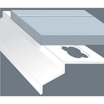 Balkonová lišta BP40, stříbrný ELOX (Balkonový profil na balkony s okapničkou přesahu 40 mm, tloušťka 1,2 mm, délka 2500 mm, barva stříbrný ELOX)