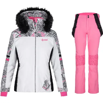 Dámský lyžařský komplet Lena WHT 34 + Dione PNK 36