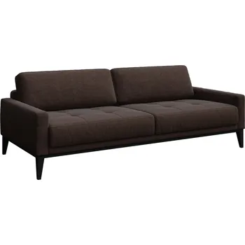 Pohovka Hnědá třímístná látková pohovka MESONICA Musso Tufted I, 211 cm