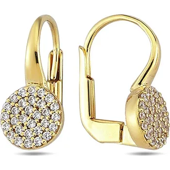 Náušnice Lillian Vassago Zářivé zlaté náušnice se zirkony LLV98-GER042