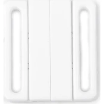 Plavkové zapínání šíře 32 mm plastové, malé, 1 bílá