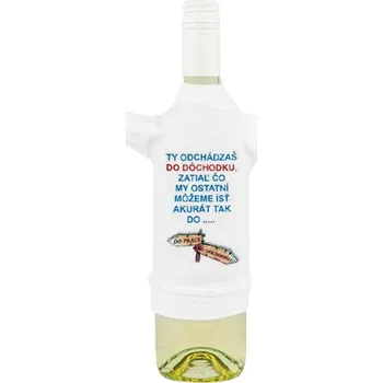 Žertovný předmět Tričko na láhev pro důchodce SK