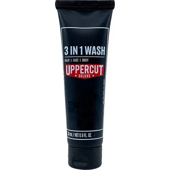 Stylingový přípravek Mycí gel na tělo, obličej a vlasy UPPERCUT Deluxe 3 in 1 wash 30 ml