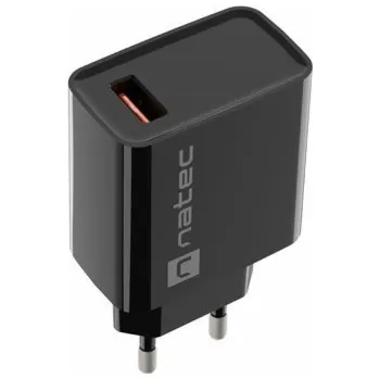 Ribera 1x USB-A 18W nástěnná nabíječka Černá