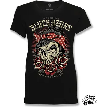 Dámské tričko Dámské Tričko BLACK HEART ALLEN Barva: Černá, Velikost: XL