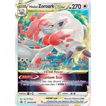 Sběratelská karetní hra Pokémon TCG Hisuian Zoroark Vstar SWSH298