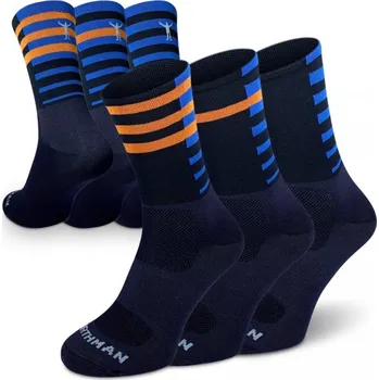 Pánské ponožky Northman cyklistické ponožky Rider 3-pack, tm.modrá M