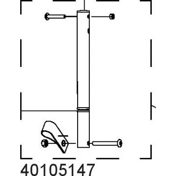 vozík za kolo Spodní zadní rám pravý 40105147