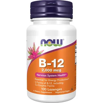 Now Foods Vitamin B12 2000 mcg (100 Cucavá tableta)
