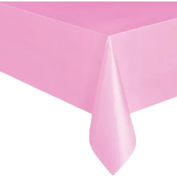 Jednorázový ubrus Jednorázový plastový jednobarevný ubrus 137 x 274 cm (matný) Barva: Růžová