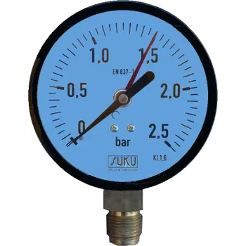 Ventil SUKU Manometr pr. 100 mm: 0 - 2,5 bar