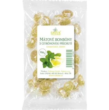 Bonbon Valdemar Grešík Mátové bonbóny s citrónovou příchutí