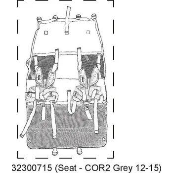 vozík za kolo Sedadlo Grey Corsaire 2 32300715