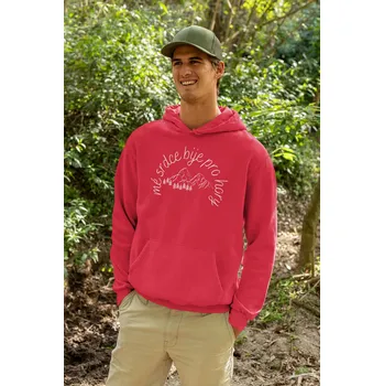 Pánská mikina Pánská mikina Mé srdce bije pro hory Barva: Červená, Velikost: 4XL