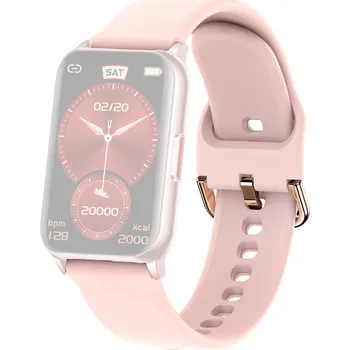 Řemínek na hodinky Náhradní řemínek pro CARNEO LuXii silikonový růžový