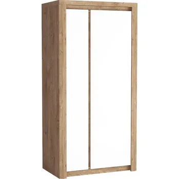 Šatní skříň Šatní skříň FILIKA 2D, dub ribbeck/bílý lesk +možnost VÝNOSU + vyzvednutí ZDARMA