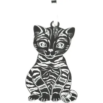 Šperk Stříbrný přívěsek sedící kočka - PA0546 (Stříbrná sedící kočička)