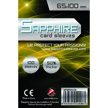 Příslušenství k deskovým hrám Obaly na karty Sapphire Bronze - (65x100 mm) 100 ks