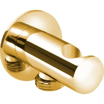 Tyč na sprchový závěs Sapho SG203OR držák sprchy pevný s vyústěním zlato