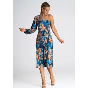 Dámské šaty Večerní šaty na jedno rameno M962 FIGL Velikost: L, Barva (Varianta): 156