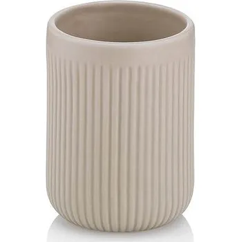 Držák na kartáček KELA Pohár Adele keramika stříbrně šedá KL-23739