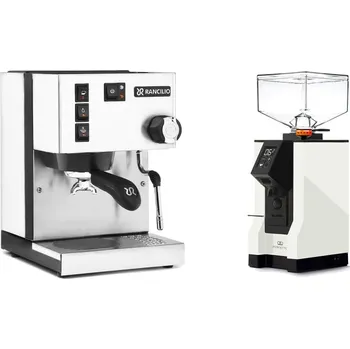 Kávovar Rancilio Silvia E, white + Eureka Mignon Perfetto, BL white