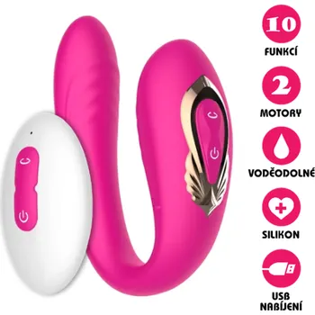 Vibrátor VšeNaSex.cz Párový vibrátor Rotation Vibe s dálkovým ovládáním