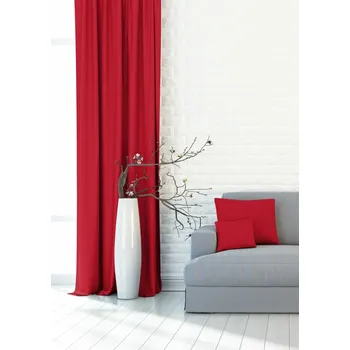 Zatemňovací dekorační závěs nebo látka, Blackout UNI 133, červená