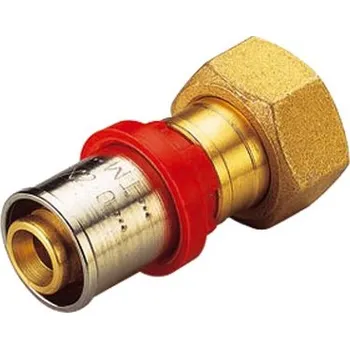 Instalatérský materiál TIEMME 20 x 3/4" lisovací přímý přechod s převl. matkou EUROCONUS